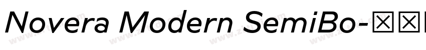 Novera Modern SemiBo字体转换